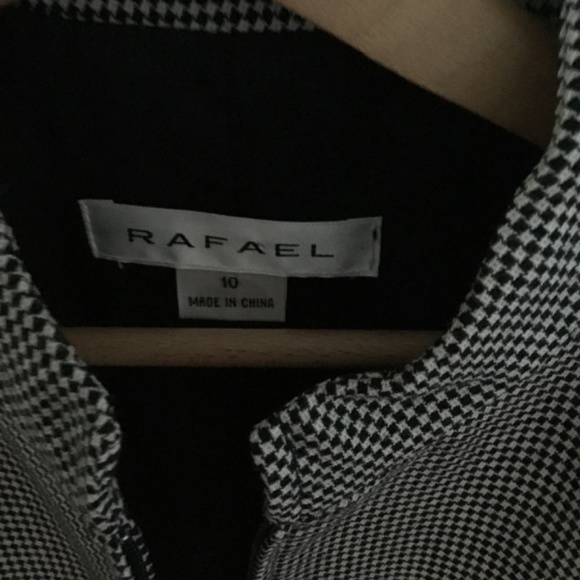 Rafael Houndstooth Check Wool Jacket is New without Tags! Women's Size 10 - Picture 3 of 4